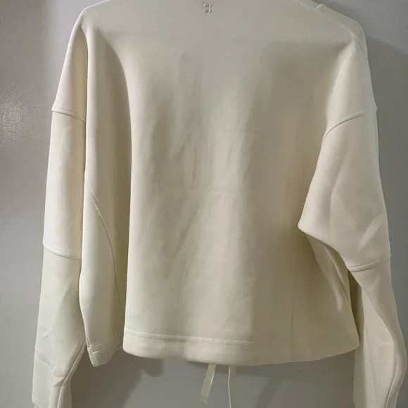 Sweaty Betty- sand wash funnel neck, half zip Pullover. Brand new, ultra soft. - Picture 4 of 6